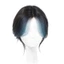 DELMER Clip-In Bangs Extension, Phần giữa Bộ tóc Topper tổng hợp tự nhiên, Fasion Highlighted Blue Closure Straight False Bang Tăng khối lượng tóc