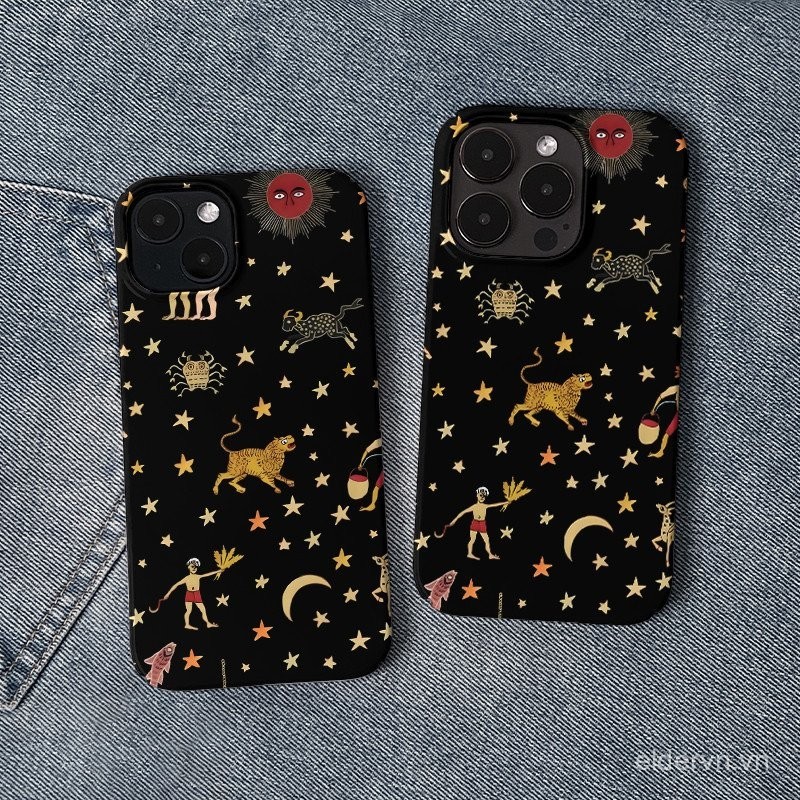 Ốp điện thoại di động Star Xiếc QYJS dùng cho IPhone 13 15 14 ProMax 11 12Pro 7 8 plus X XR XR XSMAX SE 14 15 PLUS Vỏ cứng bảo vệ PC chống rơi mẫu mới XIVZ