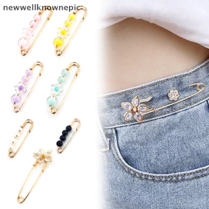 Newwellknownepic Có Thể Tháo Rời Kim Loại Chân Chốt Quần Pin Nút Có Thể Thu Vào May Không Khóa Cho Quần Jean Hoàn Hảo Phù Hợp Giảm Eo VN