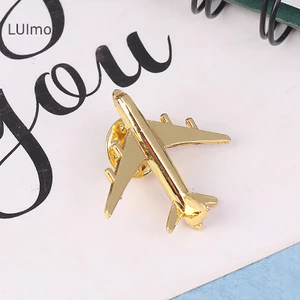 Luimo Kim Loại Máy Bay Thổ Cẩm Tự Làm Thời Trang Pin Hợp Kim Huy Hiệu Vintage Pin Khóa Huy Hiệu Khóa Phụ Kiện Trang Sức SBS