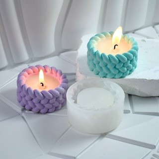 Com * Khuôn Silicon Dây Dệt Cho Nhựa Dính Giá Đỡ Tealight Giá Đỡ Succulents Planter Khuôn Trang Trí Nhà Cửa