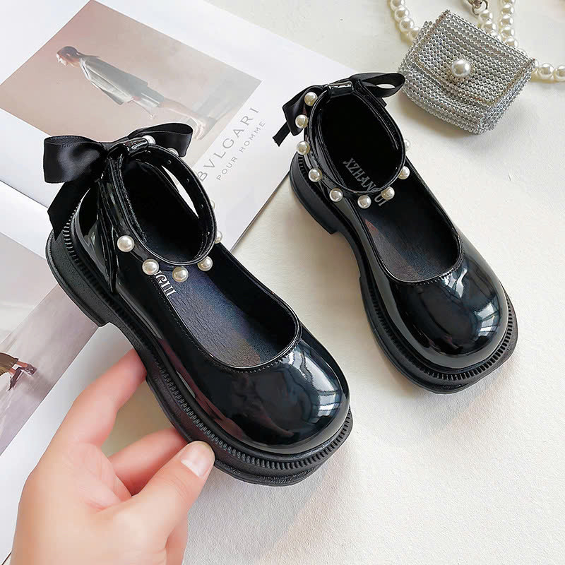 giày búp bê bé gái giày bệt cho bé da bóng quai ngang đá sang chảnh kiểu dáng hàn quốc chống trượt full hộp A19