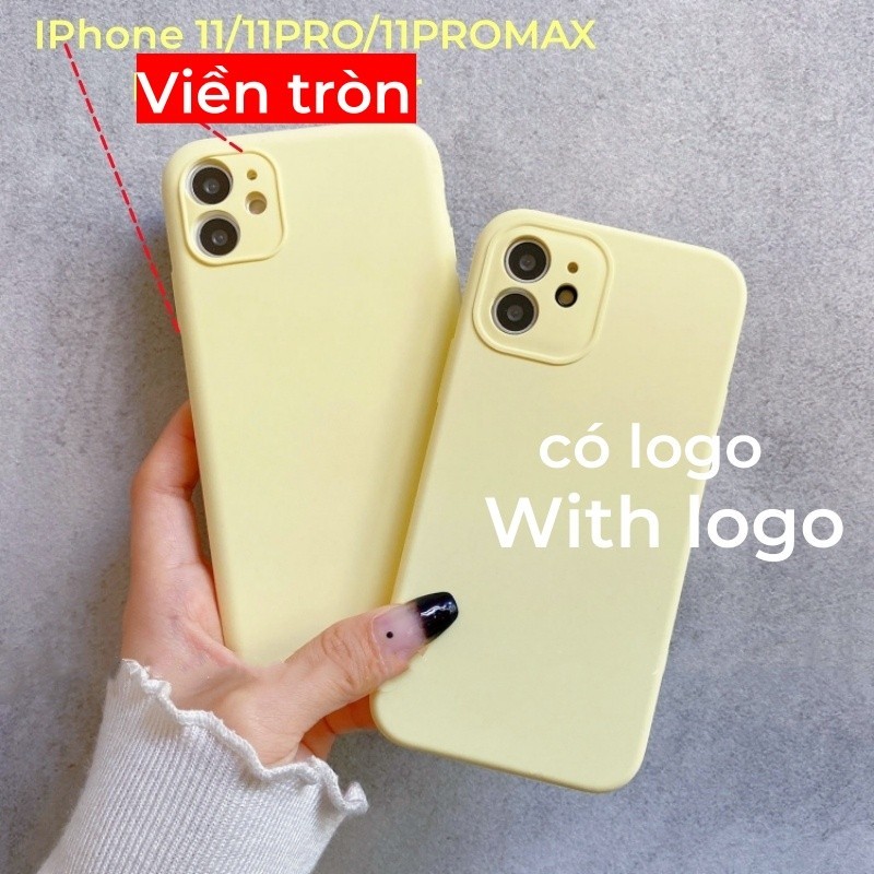 Vỏ silicon màu vàng kem cho iPhone 17 / 16 / 15 / 14 / 13 / 12 / 11 / Pro max / Plus Bảo vệ vỏ chống rơi