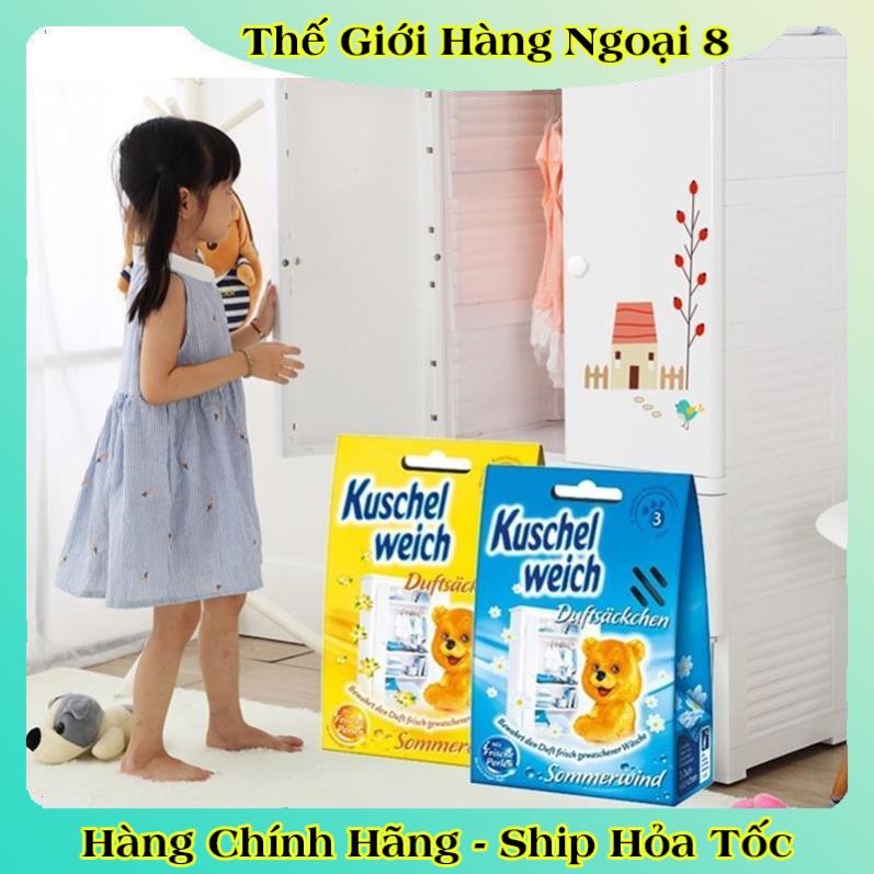 [auth] Túi thơm tủ quần áo cho bé Kuschel weich hình gấu trẻ em an toàn - Nội địa Đức đủ Bill [Hot]