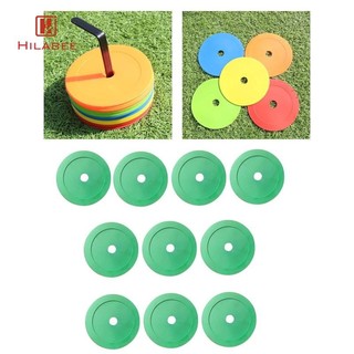 Hilabee 10 Nón, Đĩa Sàn Chống Trượt Bút Đánh Dấu Linh Hoạt Cho Huấn Luyện Viên Đội Thể Thao Golf Bóng Chày Bóng Rổ