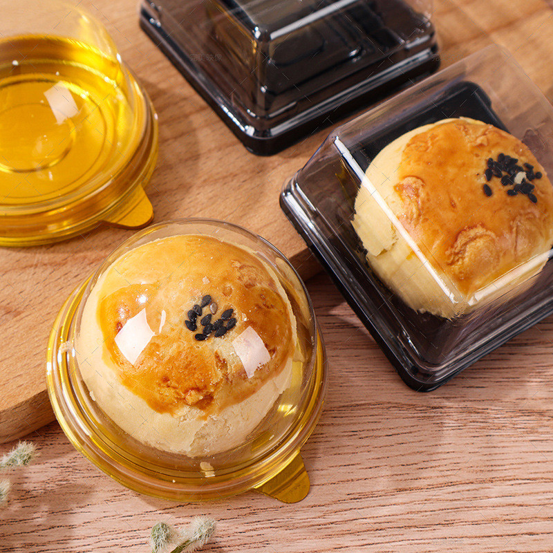 50 / 75 / 100gmooncake vỉ bao bì hộp lòng đỏ trứng sắc nét vỉ bao bì hộp bánh trung thu vỉ hộp đóng gói bánh trung thu hộp đóng gói vỉ màu xanh Tuan hộp đóng gói trong suốt