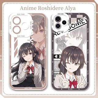 Anime Roshidere Alya Alisa Mikhailovna Kujou Vỏ Cho IPhone 16 15 Pro Max Plus 11 12 13 14 Promax Phim Hoạt Hình Silicon Trong Suốt Mềm Mại Dễ Thương Ốp Lưng Điện Thoại
