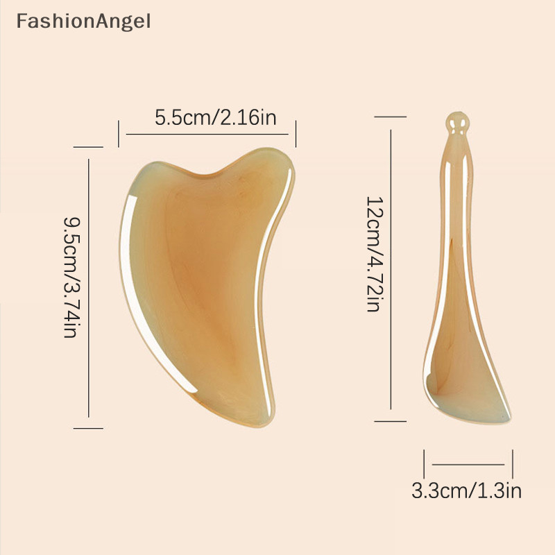 Fashionangel Gua Sha Body Scraping Facial Face Thin Gua Sha Board Massage Tool Set TH