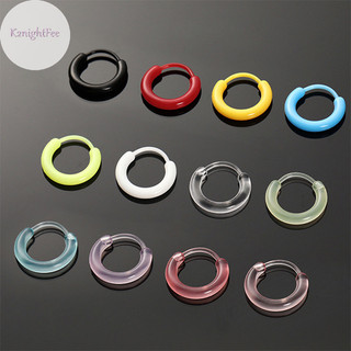 K2nightfee 10 Chiếc Bông Tai Vòng Nhựa Nhiều Màu Sắc Bông Tai Nhỏ Dễ Thương Cho Nữ Bé Gái Đơn Giản Đa Năng Khóa Tai Phụ Kiện Trang Sức Quà Tặng VN