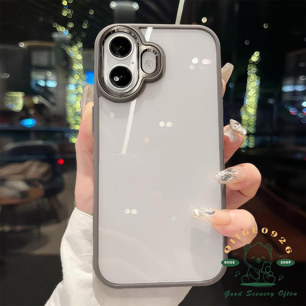 【 Ốp lưng iphone16 】 Cảm giác da ống kính kim loại Vỏ điện thoại iphone16 Pro Max 15 14 13 12 cho vỏ iPhone Vỏ mềm silicon TPU chống sốc