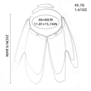 Kim cương giả Bikini Dây chuyền cơ thể sang trọng Sáng bóng Slim Belly Cross Body Chain