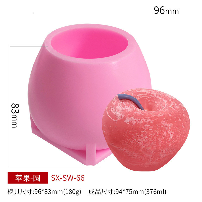 Giáng Sinh Apple Mousse Khuôn Silicon Đêm Giáng Sinh 3D Apple Pháp Trái Cây Mousse Sô Cô La Nến Khuôn Làm Bánh DIY Khuôn