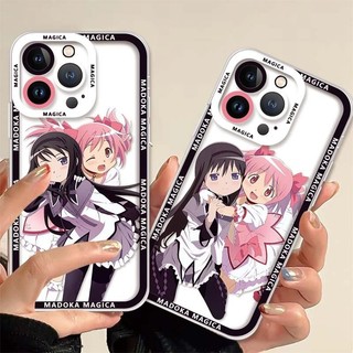 Ốp Điện Thoại Cho iPhone 15 Pro Max 14 11 12 13 Mini XR XS 7 8 6 6S Plus SE 2020 2022 7 + 8 + bìa Anime Puella Magi Madoka Magica Mềm TPU Bảo Vệ Ống Kính Mát Retro