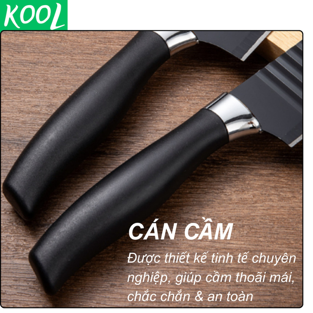 Dao làm bếp Nhật bộ 5 trong 1 đa năng KOOL ASAKH