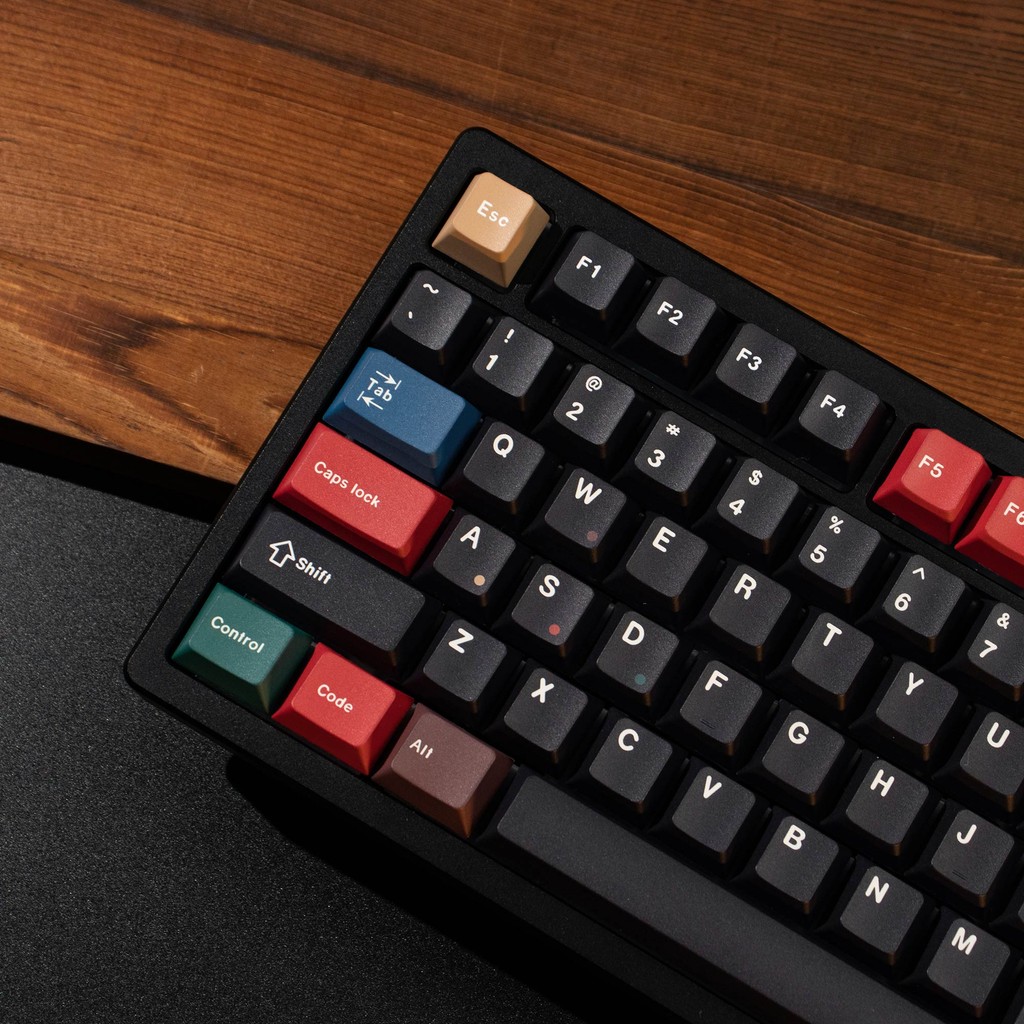 Đen Hỗn Hợp Ánh Sáng Keycaps 129 Phím PBT cherry profile Dye-Sub Keycaps Bộ Bàn Phím Cơ mx switch | BigBuy360 - bigbuy360.vn