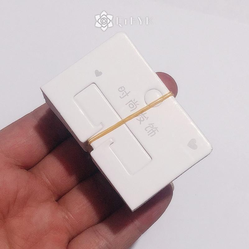 Qrhyk 50 Cái Đơn Giản Kẹp Tóc Bao Bì Thẻ Giấy Thời Trang Phụ Kiện Tóc Hiển Thị Thẻ Kẹp Tóc Tông Kẹp Tóc Thẻ Chủ Mới