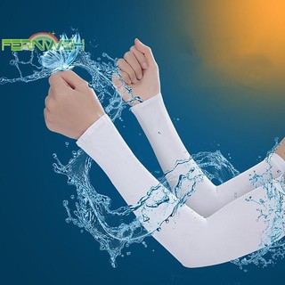 [Fernweh] Tay áo bằng năng lượng mặt trời UV dành cho nam giới Găng tay không ngón đi xe đạp mát mẻ Muff Mùa hè Ice Silk Bao tay đàn hồi Lái xe Tay áo chống nắng [MỚI]