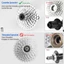 Vòng khóa Cassette, Công cụ cài đặt loại bỏ bạc 12T, Cờ lê lắp bánh xích xe đạp bằng thép Carbon cao