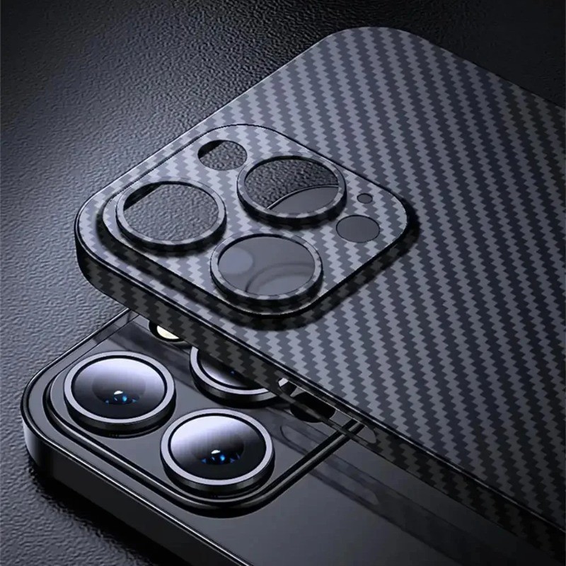 Ốp Điện Thoại Sợi Carbon Siêu Mỏng Cho iPhone XS Max 8 7 6 6S Plus SE 2020 2022 XR X Chống Trầy Xước Ốp lưng Ốp Lưng Bảo Vệ Cho iPhone 16 15 14 13 12 11 Pro Max Plus Mini
