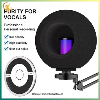 [Ygdgentgklh.vn] G-MARK O2 Micrô Wind Pop Filter Shield Acoustic cho Record Studios Mic Cách ly giọng hát hấp thụ âm thanh Kính chắn gió