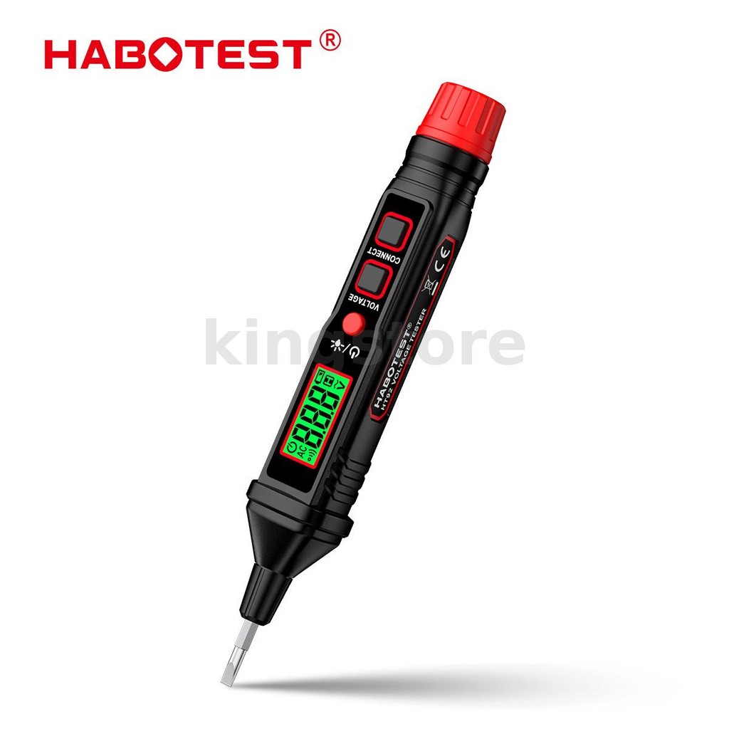 Habotest HT92 Bút Loại Điện Áp Máy Kiểm Tra AC12-300V Đèn Nền Đèn Pin ...