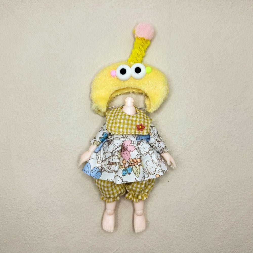 YOLOGO 16 ~ 17cm Quần áo búp bê BJD, Bộ đồ trang phục dễ thương chất lượng cao, Quần áo thủ công đáng yêu thời trang Phụ kiện búp bê DIY cho OB11, 1 / 12 Bjd
