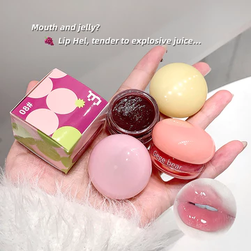 Gege Gấu Trang Điểm Họa Tiết Muddy Son Bóng Lâu Dài Màu Đỏ Son Môi Đóng Hộp Môi Tint Dưỡng Ẩm Môi Bùn Môi Và Cheek Son Môi