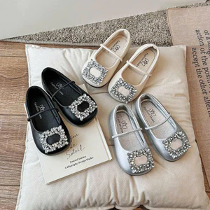 giày búp bê bé gái giày bệt cho bé kiểu dáng hàn quốc da PU êm chân QCCC full hộp size đại nhẹ êm chân fk128 ( ảnh thật)