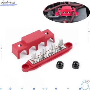 DAYBREAK Electro Junction, Khối phân phối điện 4 chiều 48V 250A DC, Khối đầu cuối thanh đinh tán bền M8 M10 5 / 16 "3 / 8" cho thuyền xe tải RV Caravan