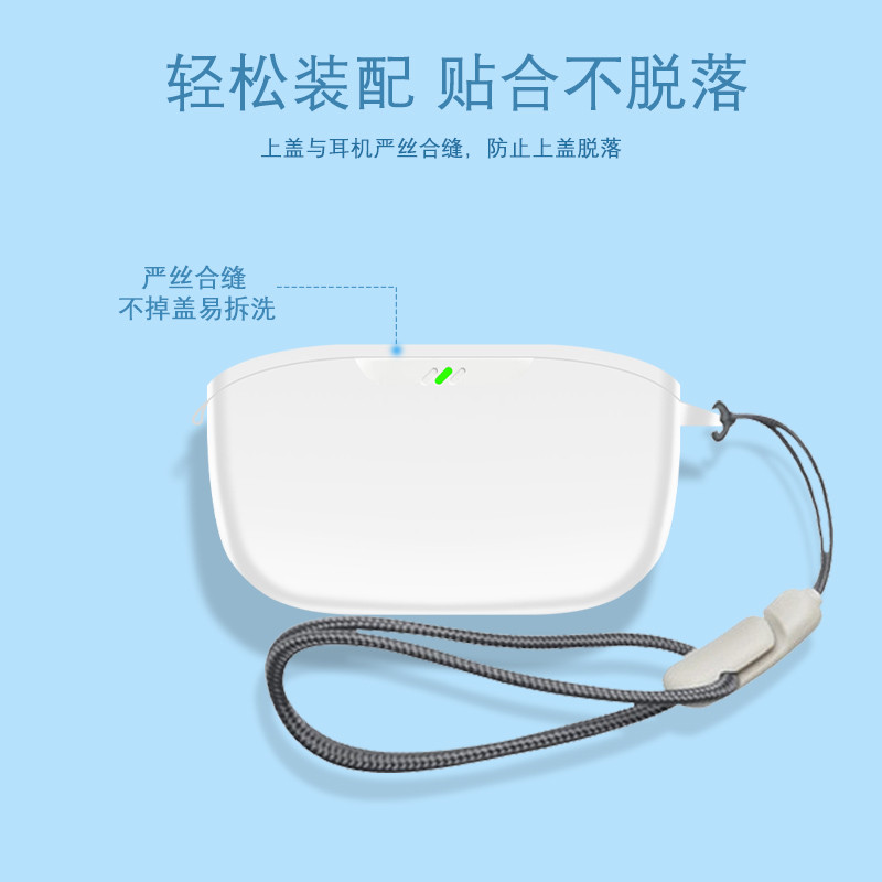Dành Cho JBL Wave Buds / Buds 2 Ốp Lưng Tai Nghe Vỏ Bảo Vệ Tai Nghe Silicon Tay Mềm Chống Sốc Bảo Vệ Tai Nghe Có Nhẫn
