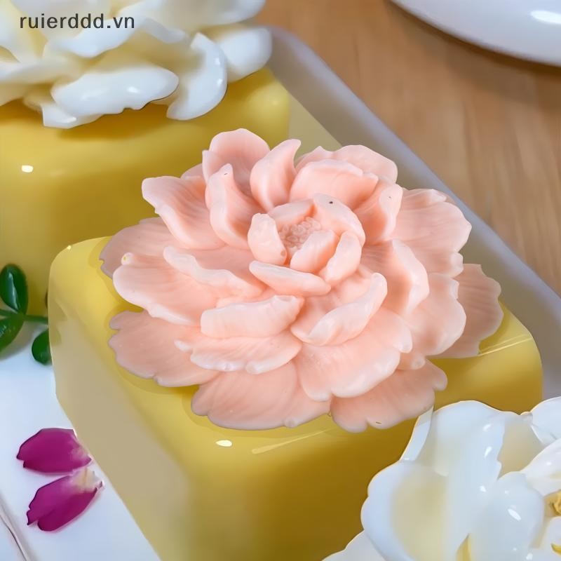# ruierdd # Khuôn Silicon Hoa Hồng Cho Hoa DIY Fondant Cupcake Chocolate Kẹo Kem Đường Món Tráng Miệng Nến Xà Phòng Thạch Cao Khuôn Nhựa.
