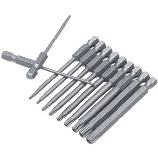 11 / 12 Chiếc An Ninh Bit Set Tamper Proof Tua Vít Mũi Khoan Vít Driver Bit Torx Flat Head 1 / 4 "Hex Driver Bits