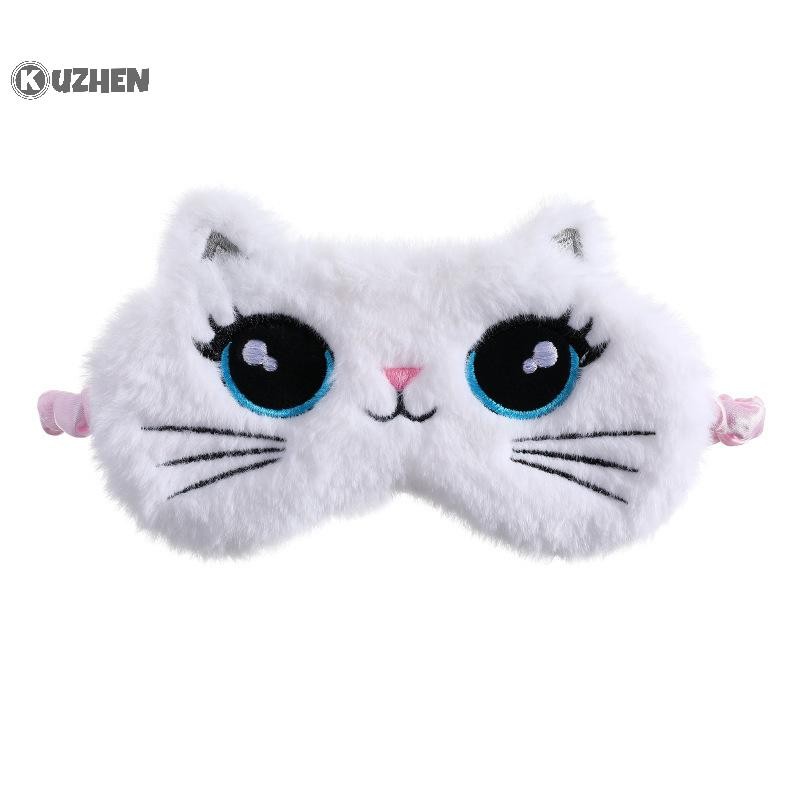 KUZHEN Mặt nạ ngủ trẻ em Koala dễ thương Phim hoạt hình 3D Bịt mắt Anime sang trọng Mặt nạ mắt khi ngủ Du lịch Eye Band Shade Rest Eyepatch HOT