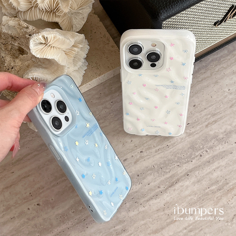 ibumpers Ốp Điện Thoại iPhone Xinh BlingBling Họa Tiết Ngôi Sao Cho IPhone 11 12 13 14 15 16 Pro Max Ốp Lưng Thiên Thạch Màu Kẹo Silicon Mềm Chống Sốc