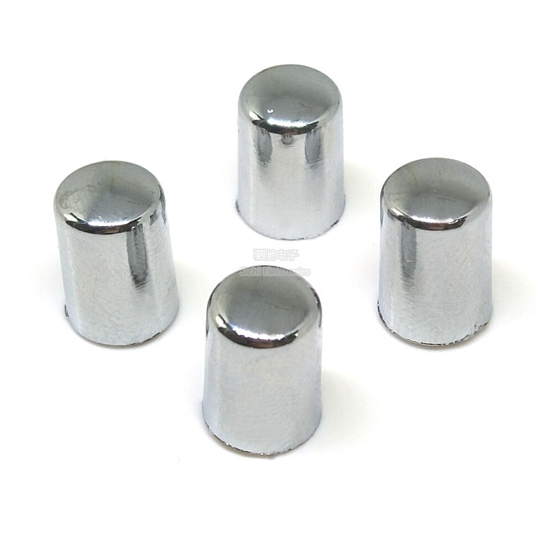 7 * 10 Mạ Bạc Nắp Công Tắc Nguồn Nút Mũ Đường Kính Trong 3.2MM Thích Hợp Cho 6 * 6 Tact Switch