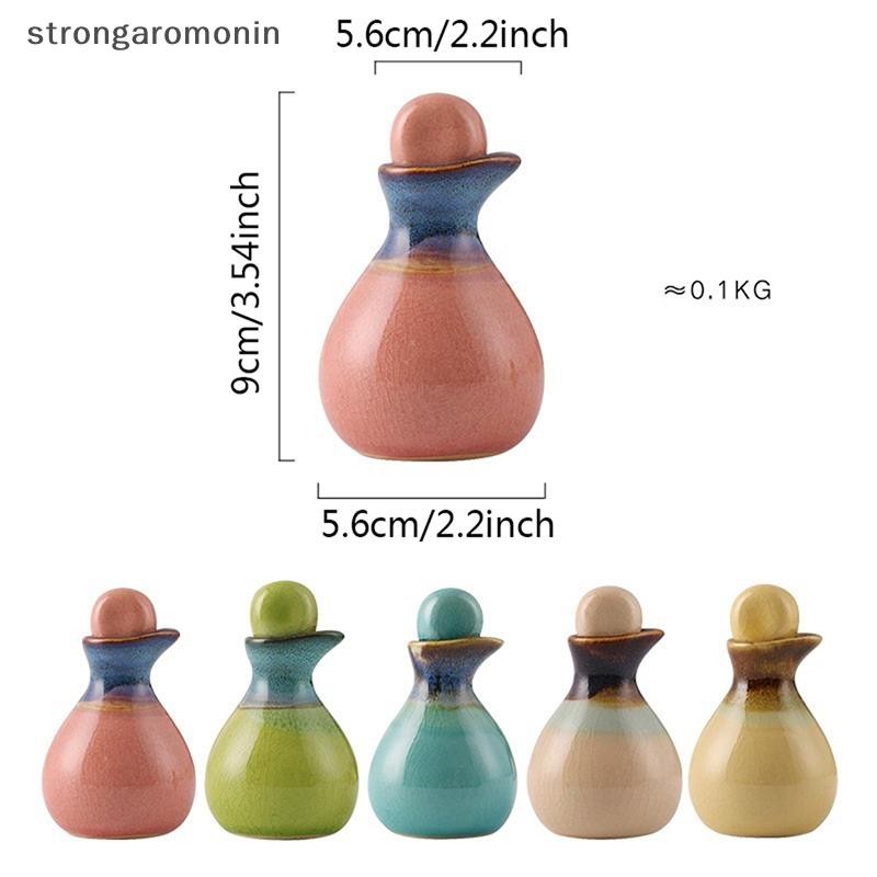 ST Chai tinh dầu thơm bằng gốm thơm Hộp đựng rỗng 60ml ST