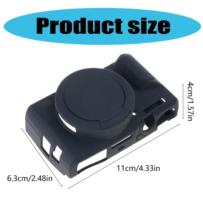 GODD Vỏ silicon mềm Túi bảo vệ máy ảnh cho G7X Mark 3 G7X III G7X3