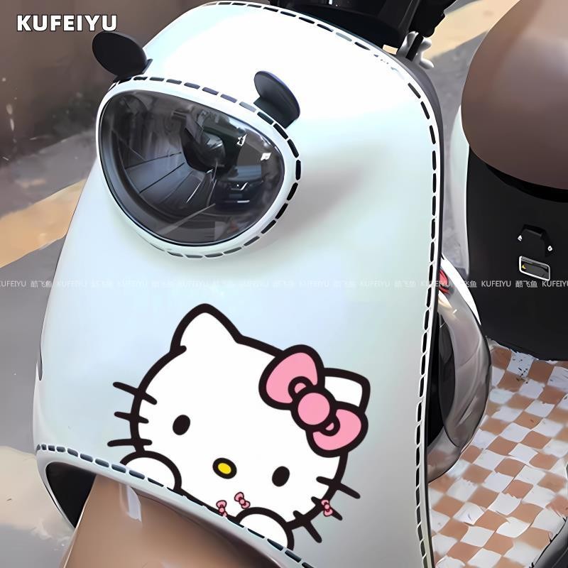 Miếng Dán Xe Dễ Thương hellokitty Sáng Tạo Hoạt Hình Dán Xe Ô Tô Xe Máy Điện Trang Trí Thân Xe Miếng Dán Chống Thấm Nước