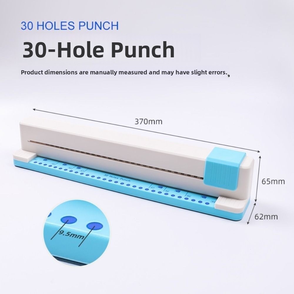 Máy đục lỗ giấy HIGHVIEWLS, Máy đục lỗ giấy nhẹ 30 lỗ, Máy đục lỗ cổ tài liệu hiệu quả Đồ dùng văn phòng