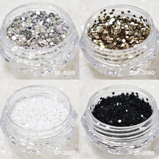 Trang trí móng tay nghệ thuật, sequin tròn 1mm, chấm bi nhiều màu sắc, dụng cụ cho tiệm và lễ hội