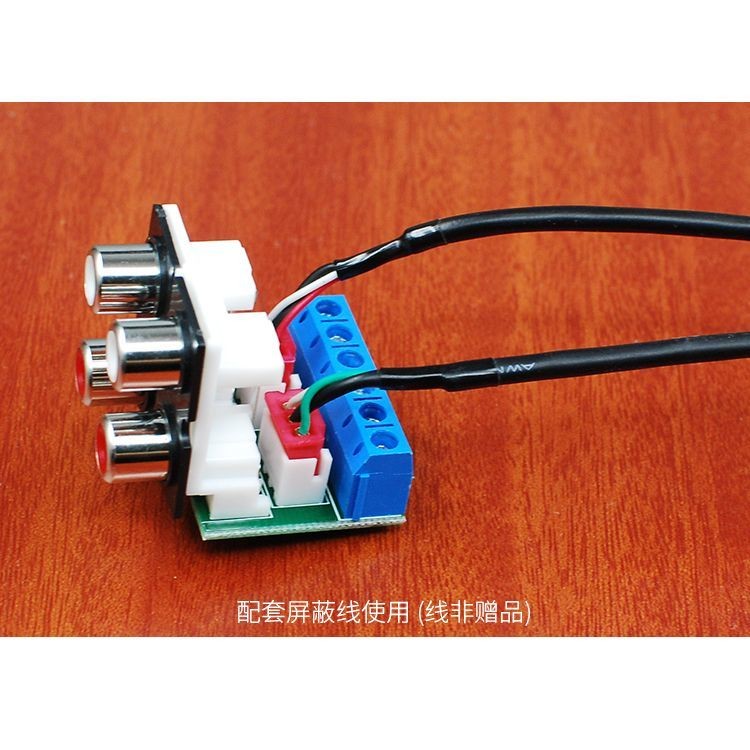 4 Bit Lotus Seat Đầu vào âm thanh RCA Adapter Bảng nối Khung gầm DIY Bộ phận bảng nối và thành phẩm Tùy chọn XQR6