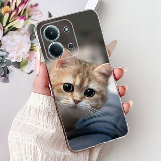 Dành Cho Xiaomi Redmi 15C 2025 Mới Thanh Lịch Tranh Họa Tiết Mèo Silicon Mềm TPU Vỏ Điện Thoại