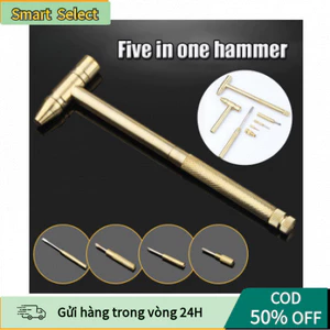 【COD】Búa Đồng Đa Năng Mini 6 Trong 1 Kèm Tua Vít Đầu Thay Thế Dụng Cụ Sửa Chữa Cầm Tay Nhỏ Gọn