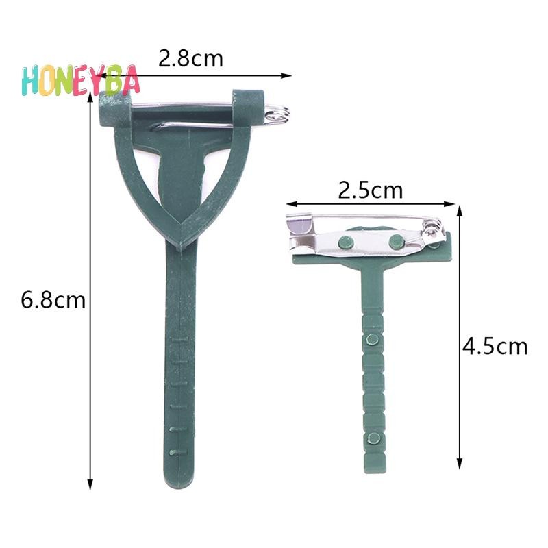 < Honeyba > 10 Cái DIY Nghệ Thuật Cây Hoa Trâm Giá Đỡ Cố Định Kẹp Hình Chữ T Tam Giác Pin Chất Liệu Trang Sức Cưới Làm Đồ Dùng Phụ Kiện