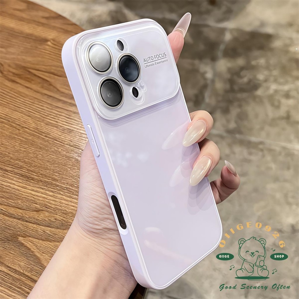 Vỏ kính nhạy cảm với da Macaron Vỏ điện thoại iphone16 Pro Max 15 14 13 vỏ cho vỏ iPhone Vỏ mềm silicon TPU chống sốc