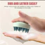 Bàn chải dầu gội silicon sạch gàu massage da đầu dầu gội ma thuật lược massage chống ngứa thiết bị gãi
