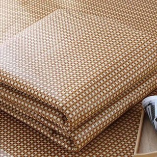 Chiếu điều hòa sợi mây lót lụa cao cấp - có chun cài 2 góc, hàng loại 1 mát thoáng