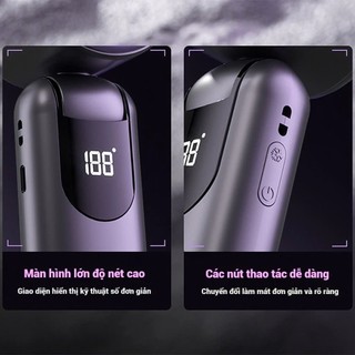 Chạy Đeo 24h Sạc Pin Cổ Mini Liên dễ sử dụng Độ Và Cấp Tay Cầm Dây Vòng Tục Quạt 5 Gió Thơm Tặng Với
