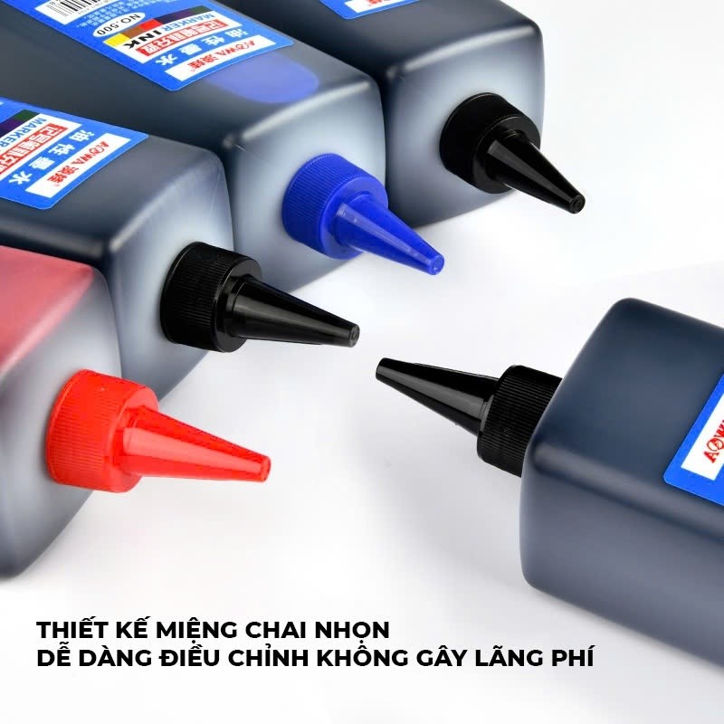 Mực Đổ Bút Lông Dầu Không Xóa Được Dung Tích Lớn, Khô Nhanh, Chuyên Dụng Cho Văn Phòng/Kho Hàng