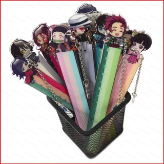 GC9 Demon Slayer thước móc khóa túi mặt dây chuyền Kamado Nezuko Tanjirou Shinobu CG9
